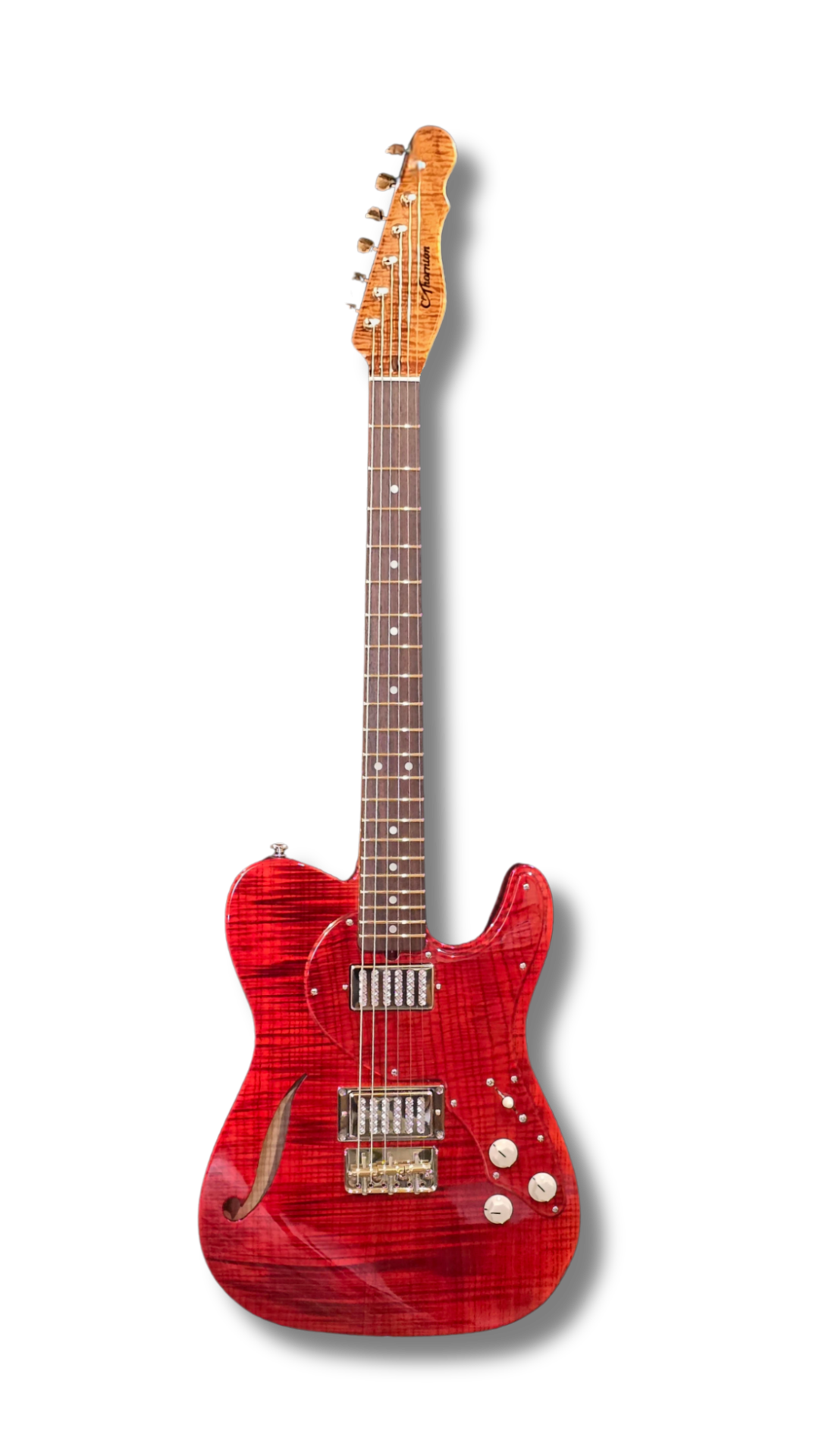 20th Anniversary CP Thornton Guitar Translucent Red with Righteous Sound pickups