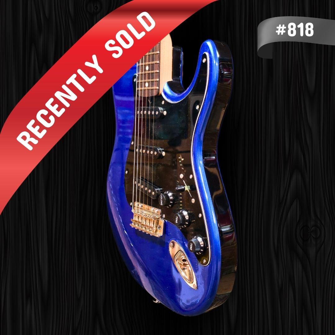 Hot Road Series HTL-2 - Lamborghini Blue with Black Sides #818 Thornton Guitars