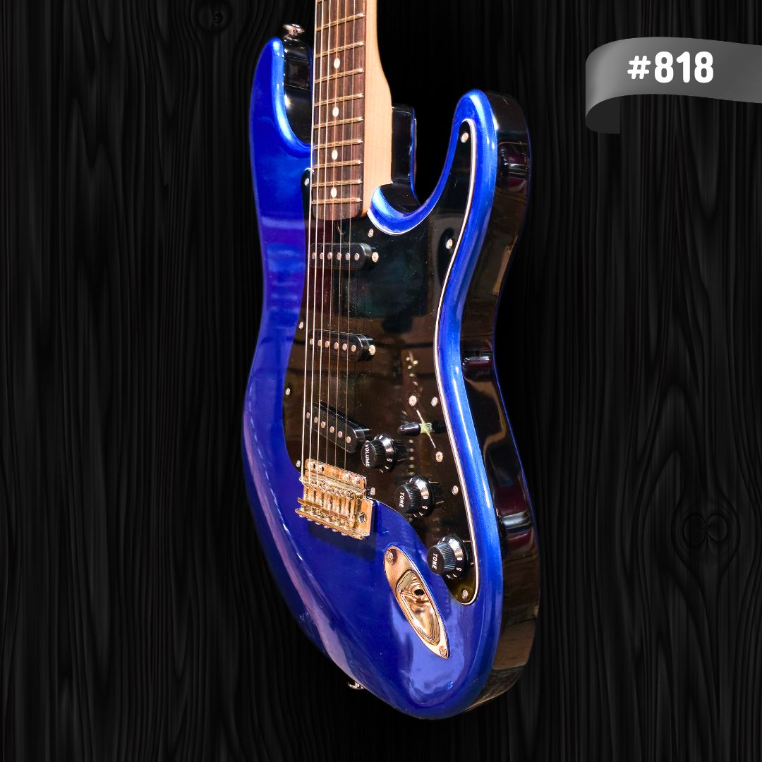 Hot Rod Series HTL-2 - Lamborghini Blue with Black Sides #818 CP Thornton Guitars (7)