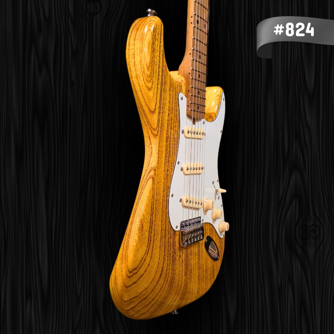 Traditional Series HTL-2 - Translucent Amber with Enhanced Grains #824 CP Thornton Guitars (5)