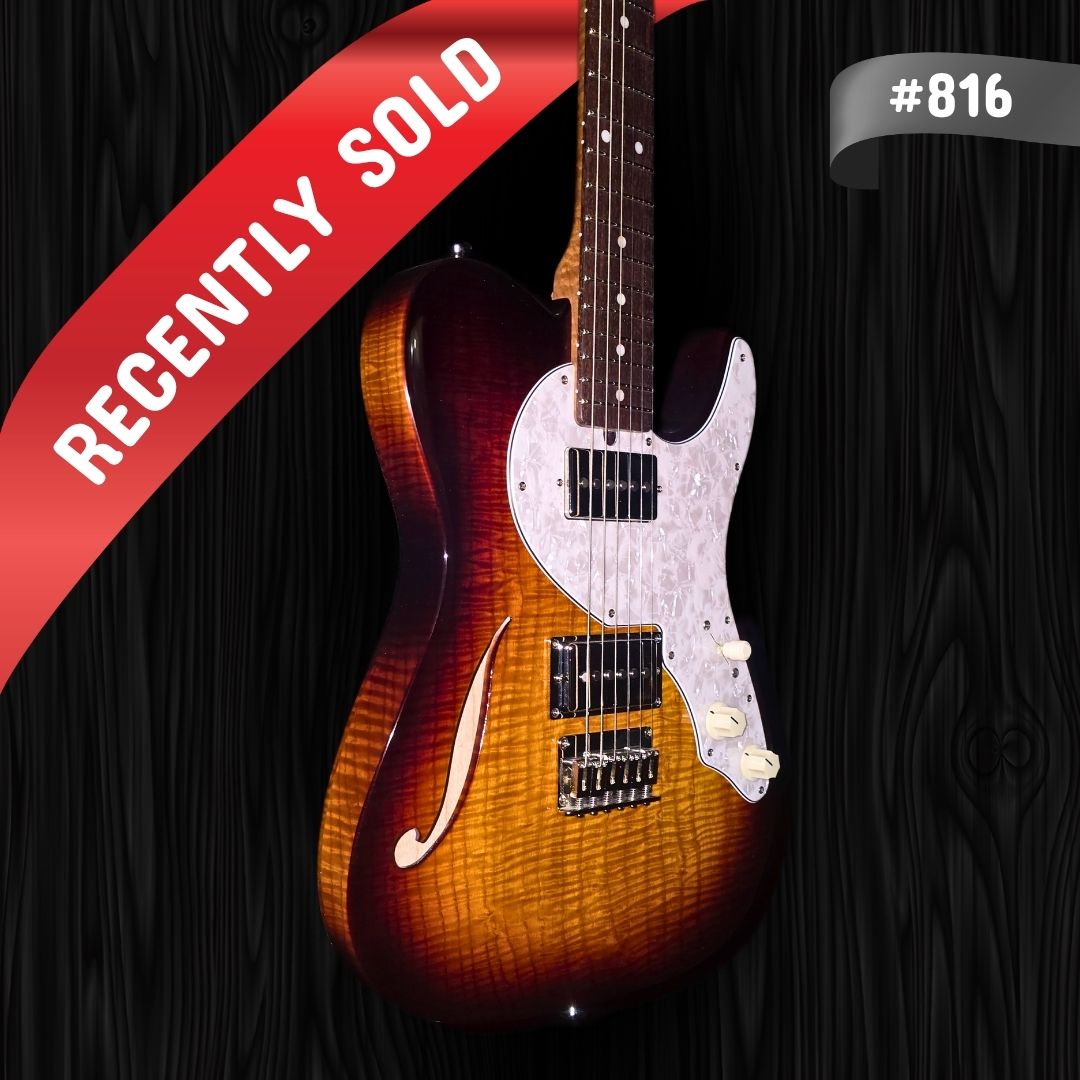 Thornton Guitar - 816 - Thinline Classic-II Dark Burst-1 (2)