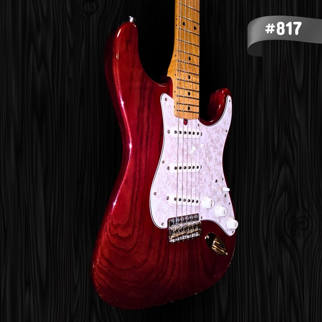Thornton Guitar - 817 - Traditional Series HTL II Nitrocellulose Translucent Oxblood (2)