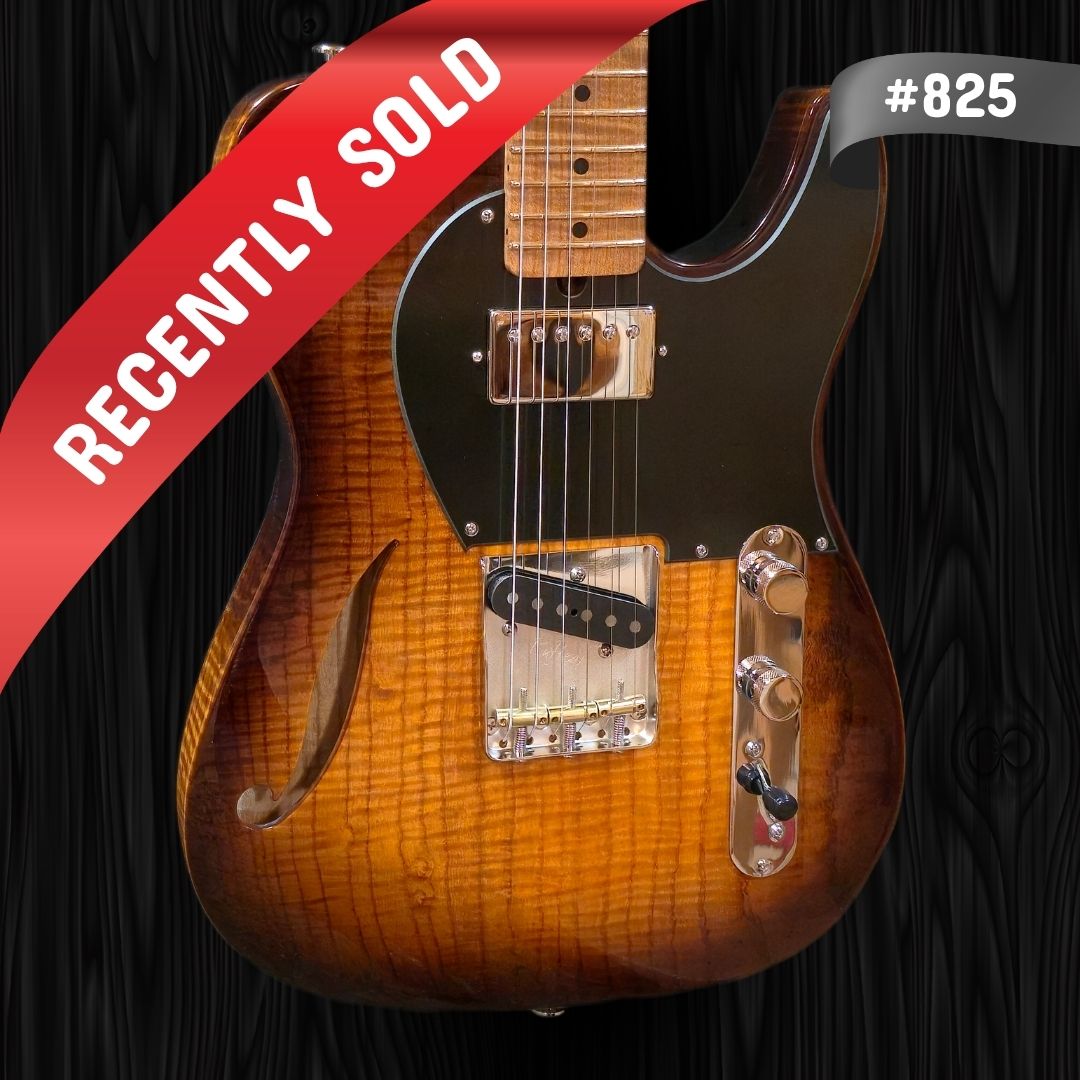 Thornton Guitar - 825 - Thinline Classic-II Tobacco Burst-1 (2)