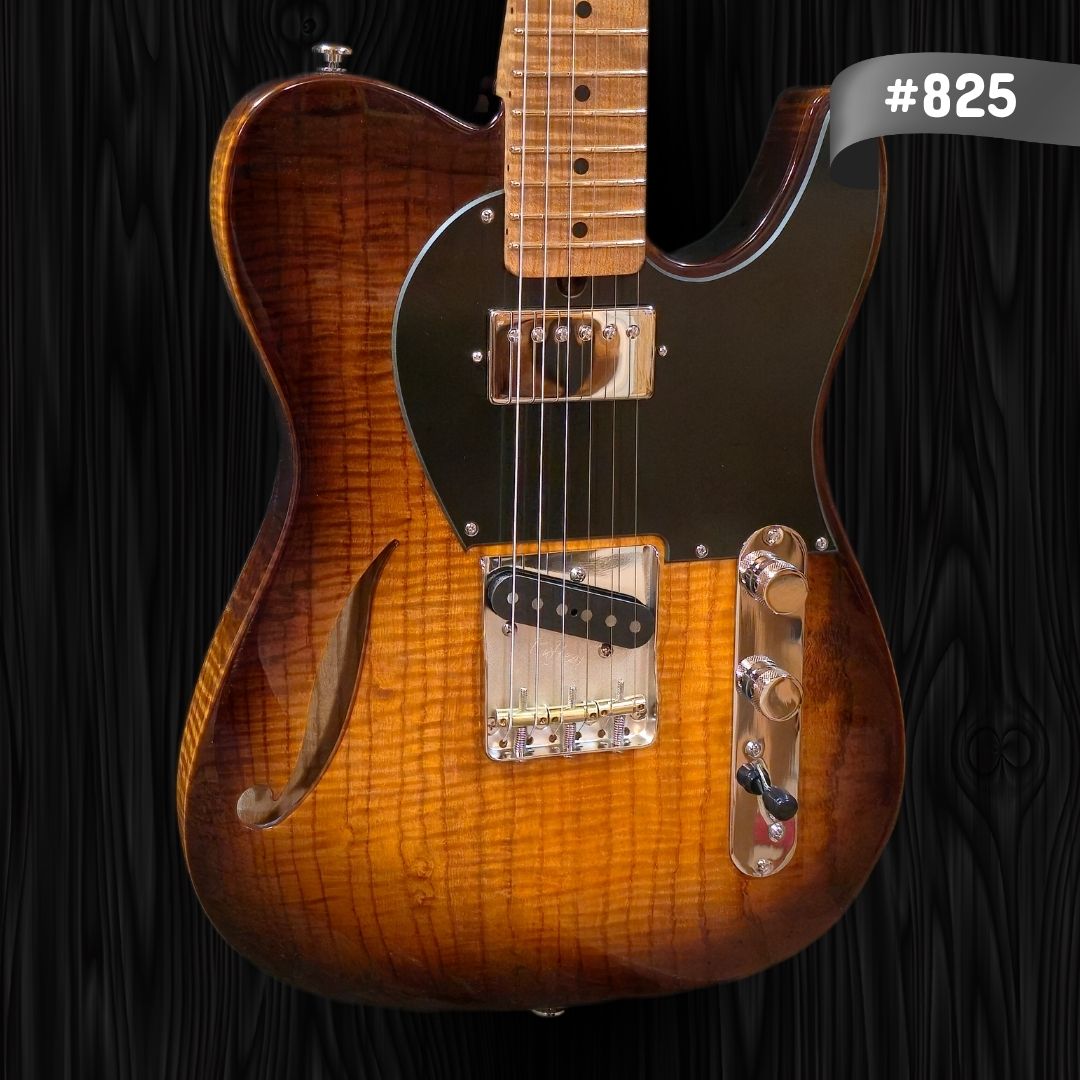 Thornton Guitar - 825 - Thinline Classic-II Tobacco Burst-1