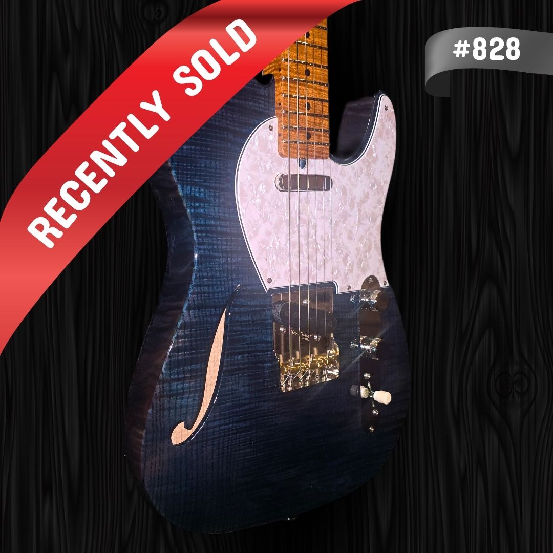 Thornton 20th Anniversary - 828 - Thinline Classic II - Translucent Blue (2)