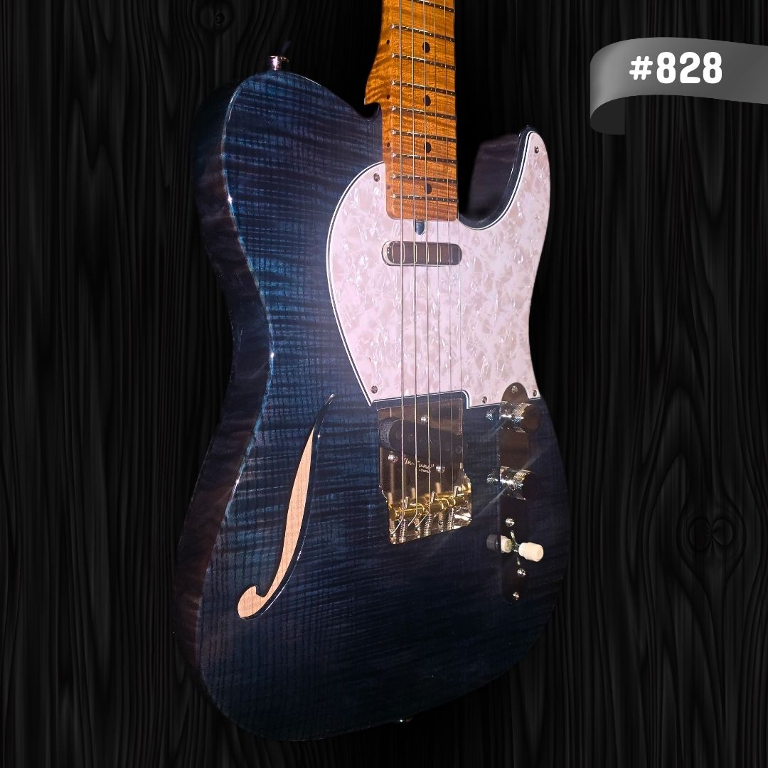 Thornton 20th Anniversary - 828 - Thinline Classic II - Translucent Blue
