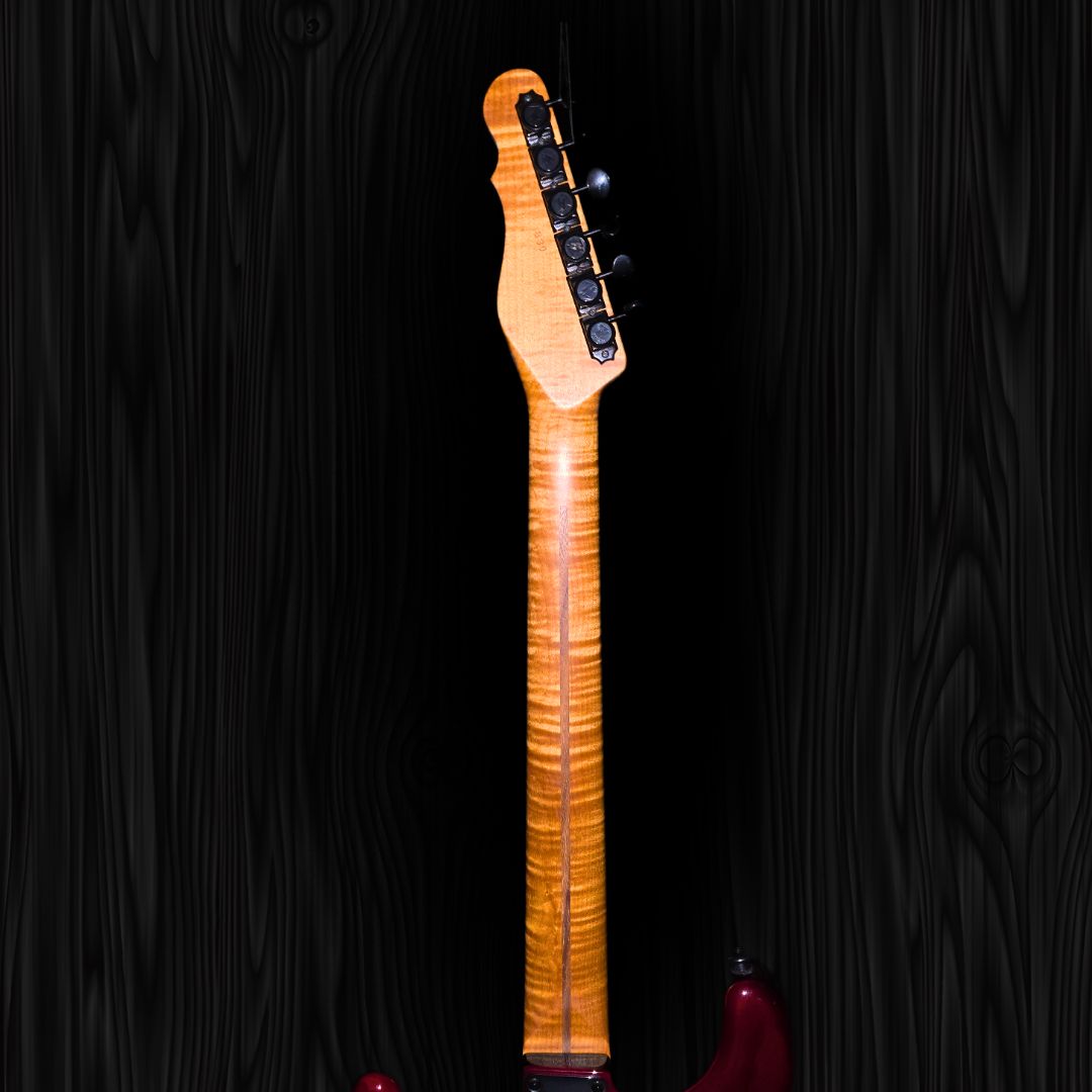 Thornton Guitar - 830 - Hot Rod Series HTL II Translucent Oxblood with Black Sides (16)