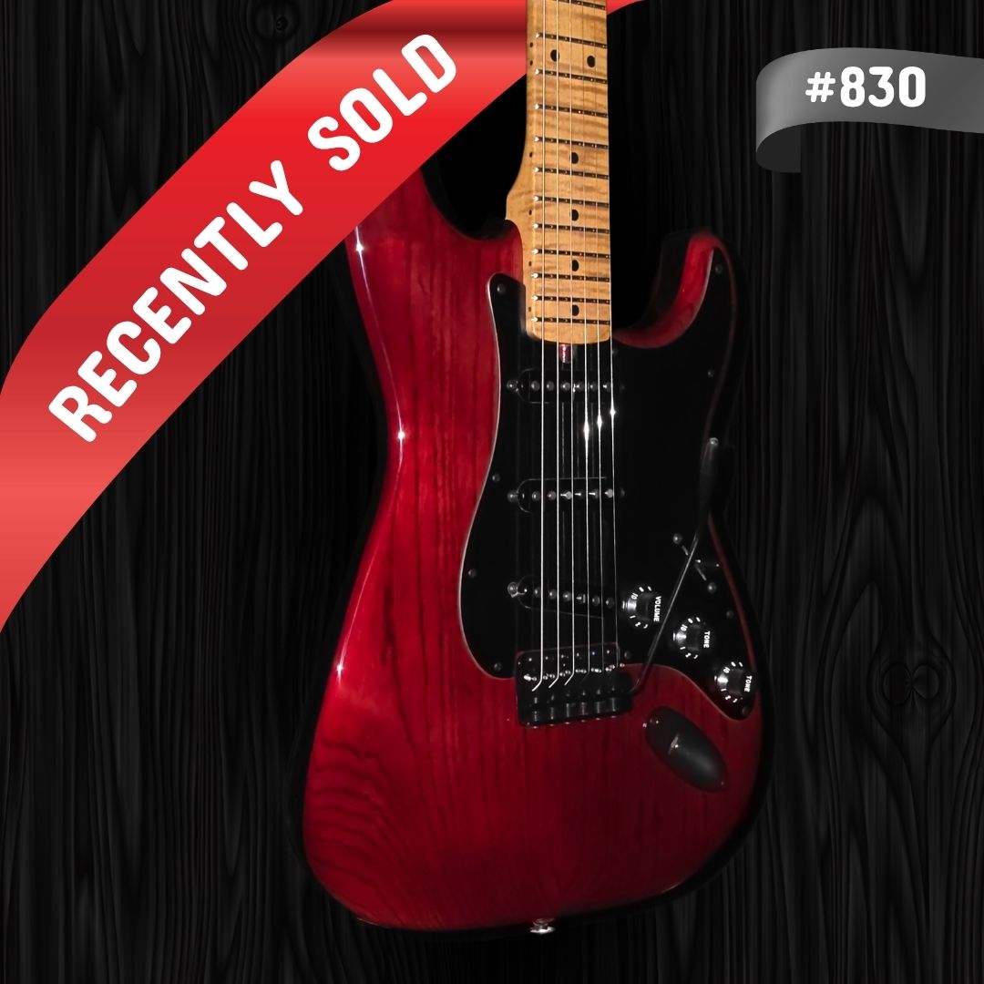 Thornton Guitar - 830 - Hot Rod Series HTL II Translucent Oxblood with Black Sides (2)