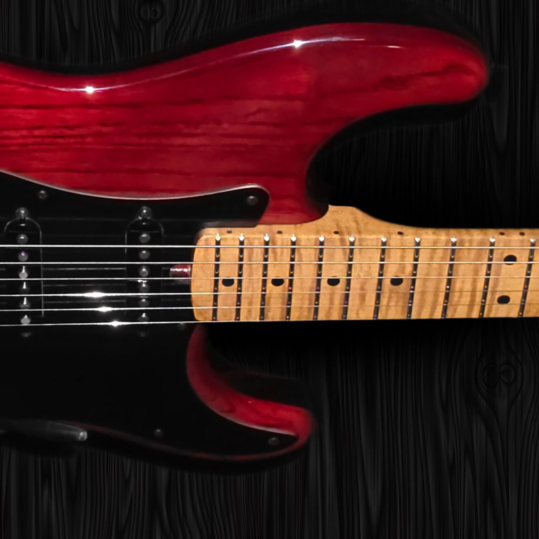 Thornton Guitar - 830 - Hot Rod Series HTL II Translucent Oxblood with Black Sides (6)