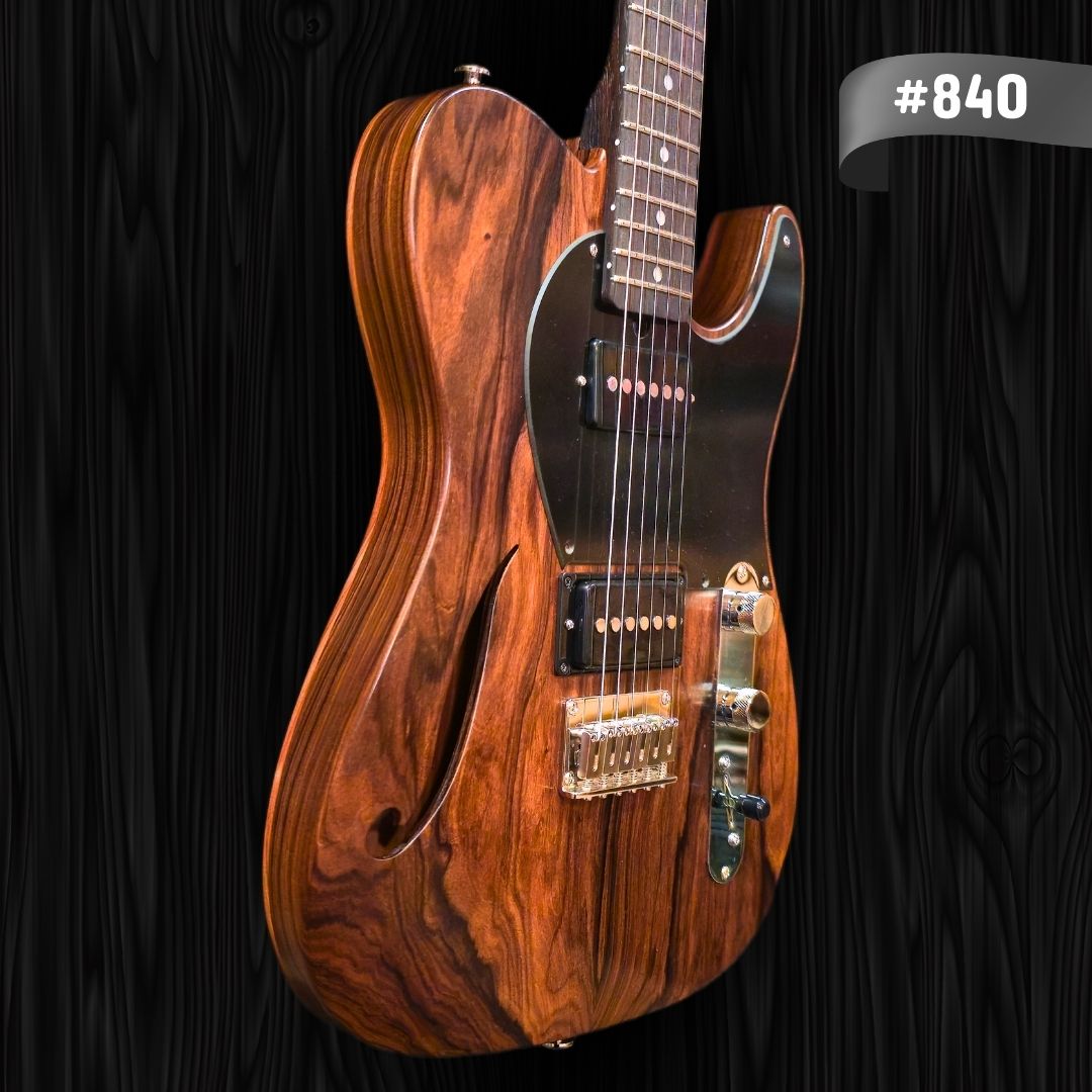 CP Thornton Guitar - Limited Edition Rosewood Thinline Classic II, 840, Bolivian Rosewood Body-1