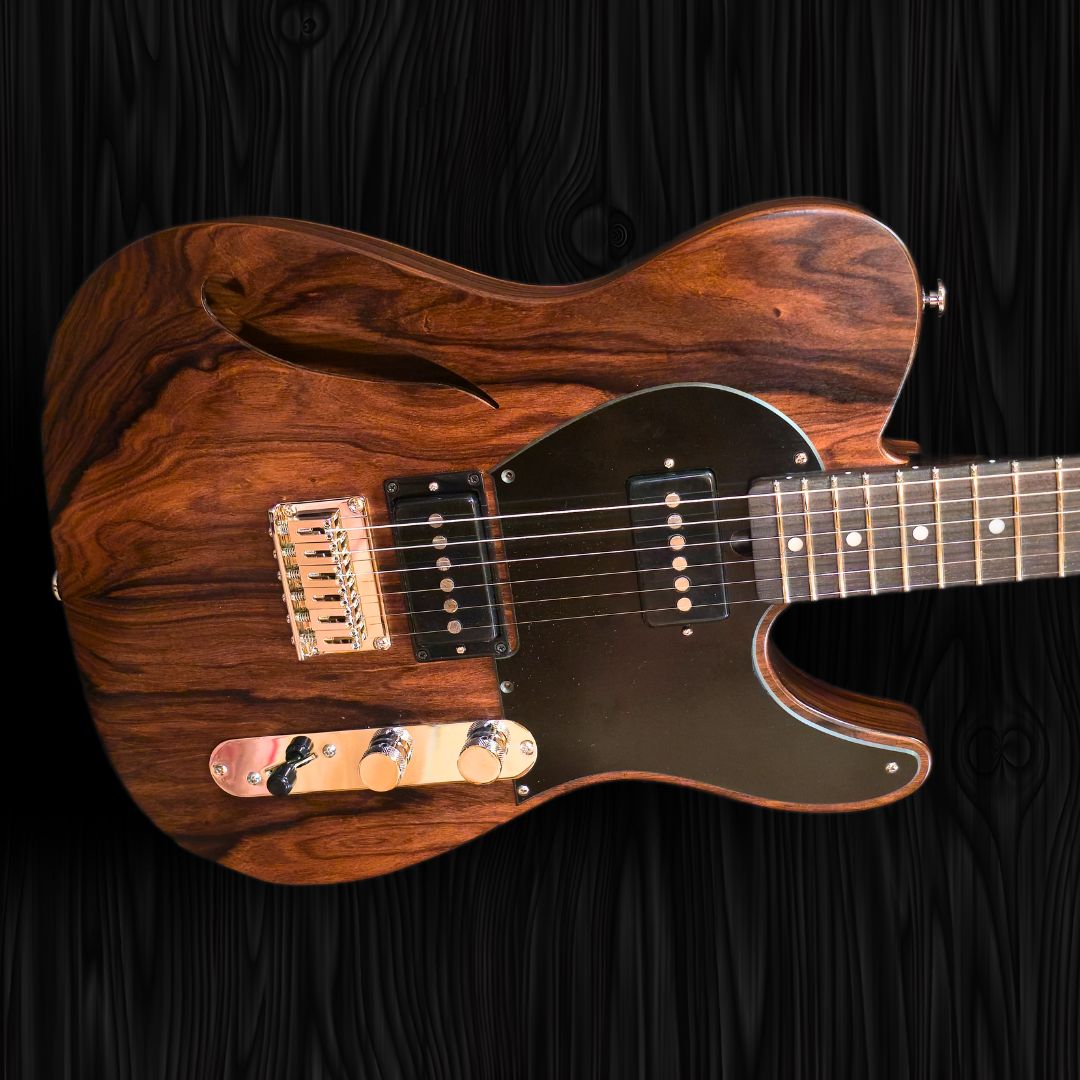 CP Thornton Guitar - Limited Edition Rosewood Thinline Classic II, 840, Bolivian Rosewood Body-(13)