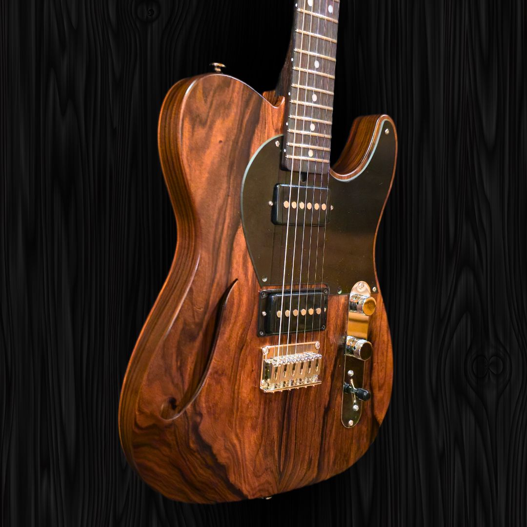 CP Thornton Guitar - Limited Edition Rosewood Thinline Classic II, 840, Bolivian Rosewood Body-(4)