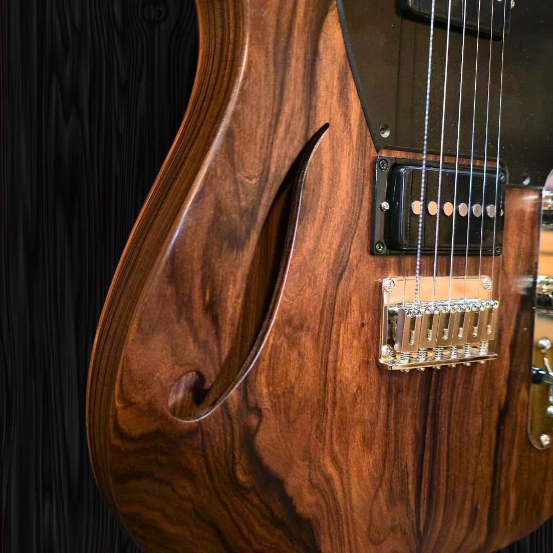 CP Thornton Guitar - Limited Edition Rosewood Thinline Classic II, 840, Bolivian Rosewood Body-(6)