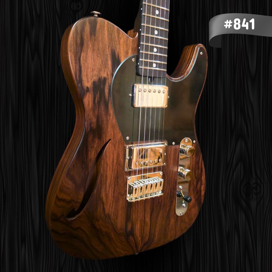 CP Thornton Guitar - Limited Edition Rosewood Thinline Classic II, 841, Bolivian Rosewood Body-1
