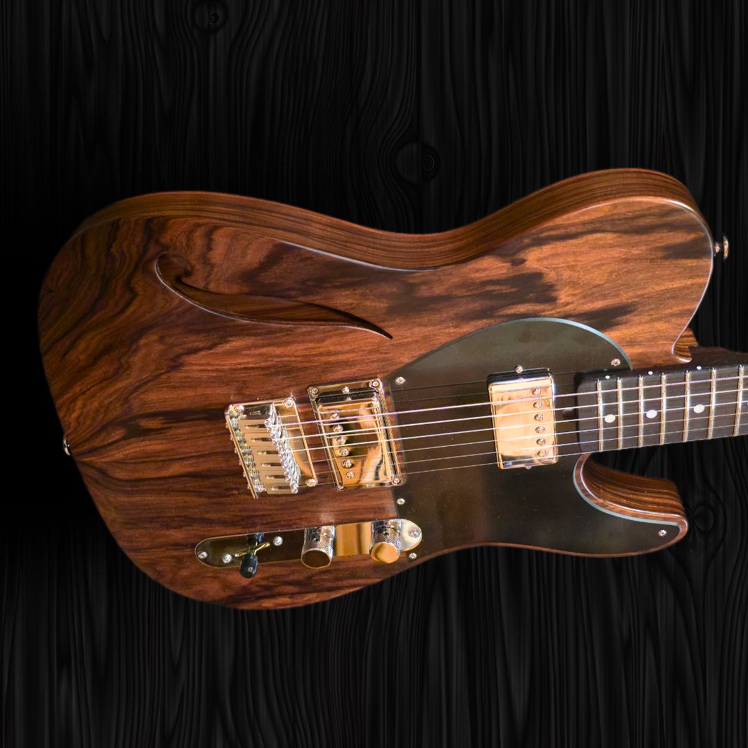 CP Thornton Guitar - Limited Edition Rosewood Thinline Classic II, 841, Bolivian Rosewood Body-(13)