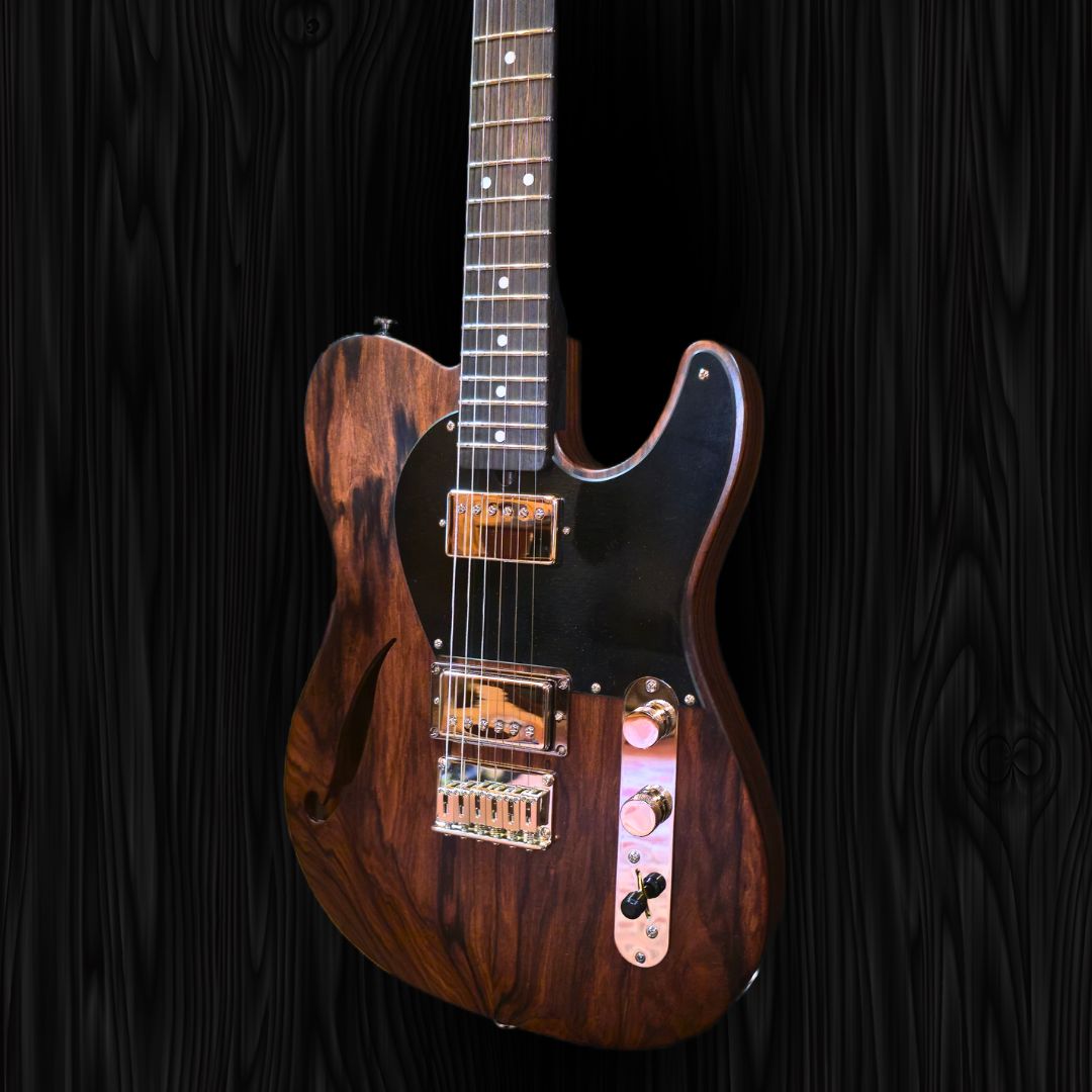 CP Thornton Guitar - Limited Edition Rosewood Thinline Classic II, 841, Bolivian Rosewood Body-(4)